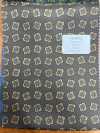 URJ-072 Forro Estampado Italiano 100% Cupro, Pequeno Padrão Floral, Marrom
