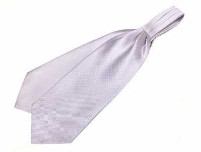 AS-803 Gravata ascot de seda feita no Japão Lavanda