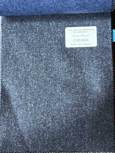 CNB2006 CANONICO Flanela de lã Standard Azul-marinho escuro liso