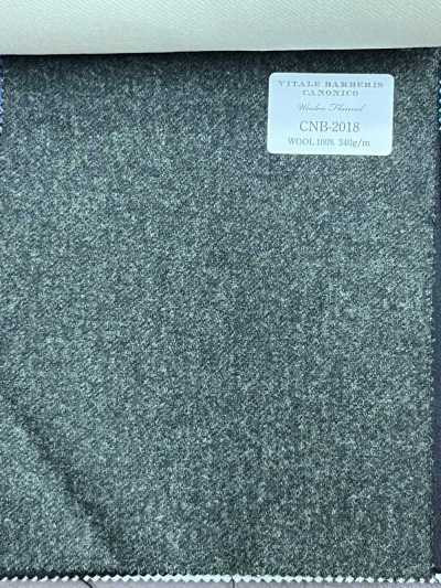 CNB2018 CANONICO Flanela de lã Standard cinza-escuro liso