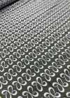 AI-3 Jacquard de seda, estampa de pétalas rosa, preto 【Outlet】