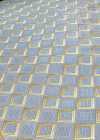 AI-5 Padronagem xadrez jacquard de seda cinza [Outlet]