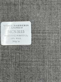 54CN5115 CANONICO TRADICIONAL WORSTED 21μ Glen Check Cinza[Têxtil] CANÔNICO subfoto