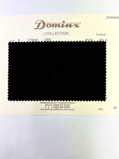 17699 Formal DOMINX(ドミンクス) Standard Collection SP100'S left-hand twill gabardine all-season black gray beige