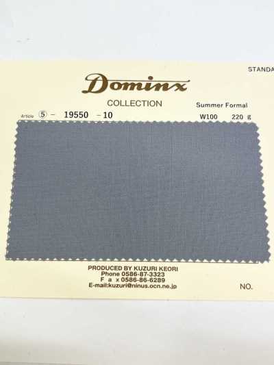19550 Formal de Verão DOMINX Coleção Padrão Lã Premium Cinza