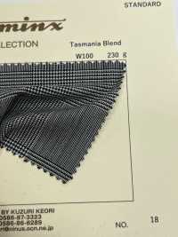 21961 Tasmânia Blend Wool DOMINX Standard Collection Lã De Alta Qualidade Glen Check[Têxtil] Lã Katsuragi (DOMINX) subfoto