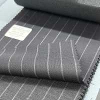 95406-28 25SS MELHOR SELEÇÃO [FANCY WORSTED] Fancy Worsted Dark Navy Chalk Stripe[Têxtil] Kunishima Co., Ltda. subfoto