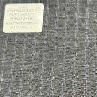 95407-50 25SS MELHOR SELEÇÃO [FANCY WORSTED] Fancy Worsted Double Stripe Cinza Escuro[Têxtil] Kunishima Co., Ltda. subfoto