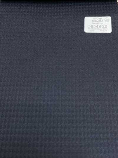 59548-20 26AW HERDREX [Dense Craft] Padrão xadrez azul-marinho em tecido
