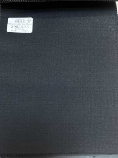 39524-25 26AW HERDREX [80 SUPER 100'S NINE MONTH] Liso azul-marinho escuro