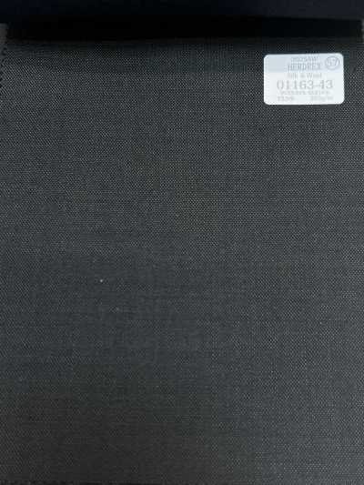 01163-43 25AW HERDREX [Seda e Lã] Cinza carvão liso