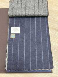 55CN5506 CAMISA CANONICO FLANELA PENTEADA MARINHO LISTRA GIZ[Têxtil] CANÔNICO subfoto