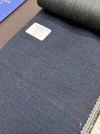 55CN5530 CANONICO PERENNIAL SUPER110'S Navy X Wine Glen Check[Têxtil] CANÔNICO subfoto