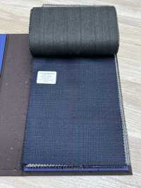 55CN5530 CANONICO PERENNIAL SUPER110'S Navy X Wine Glen Check[Têxtil] CANÔNICO subfoto
