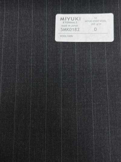5MK0182 MIYUKI EVER WOOL Listrado Cinza Carvão