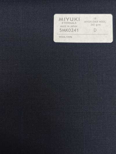 5MK0241 MIYUKI EVER WOOL (Miyuki Ever Wool) xadrez janela sombreado azul-marinho