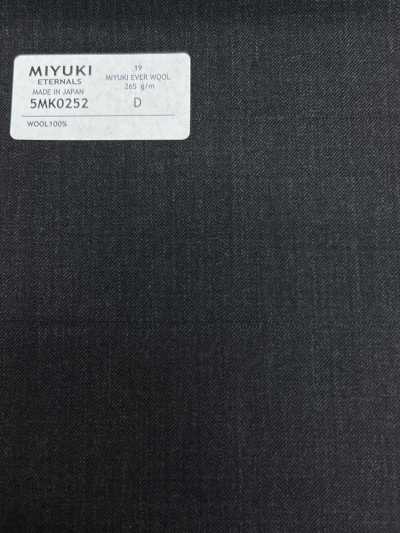 5MK0252 MIYUKI EVER WOOL Xadrez janela sombreado Cinza carvão