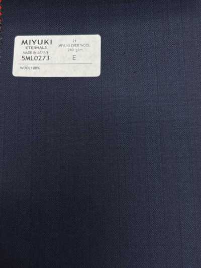 5ML0273 MIYUKI EVER WOOL (Miyuki Ever Wool) Espinha de peixe Azul-marinho