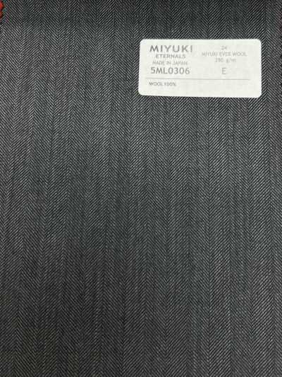 5ML0306 MIYUKI EVER WOOL (Miyuki Ever Wool) Cinza espinha de peixe