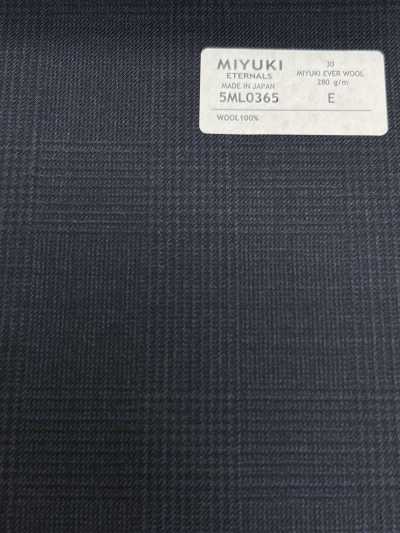 5ML0365 MIYUKI EVER WOOL (Miyuki Ever Wool) xadrez Glen azul-marinho