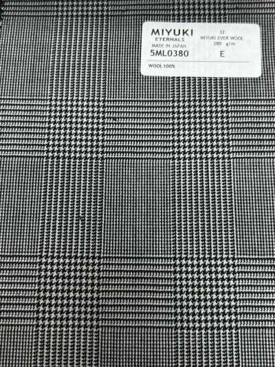 5ML0380 MIYUKI EVER WOOL (Miyuki Ever Wool) Xadrez Glen Cinza