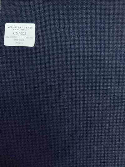 CNJ302 CANONICO Classic 21μ MONTECARLO Jacketing Hopsack Liso Azul-Marinho Escuro