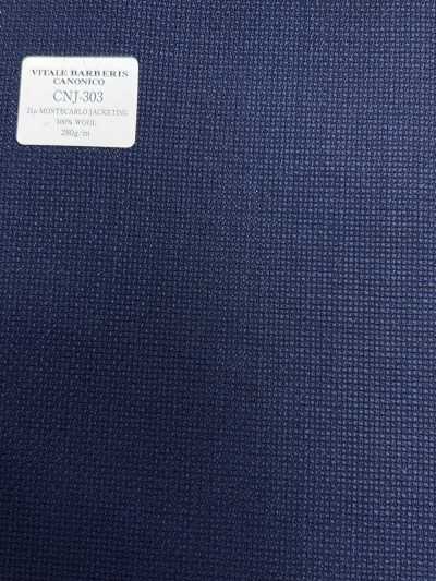 CNJ303 CANONICO Standard 21μ MONTECARLO para paletó Hopsack Azul-Marinho Liso