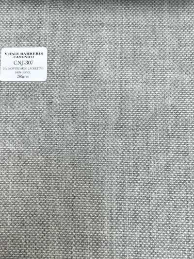 CNJ307 CANONICO Standard 21μ MONTECARLO para casacos Hopsack Cinza Claro Liso