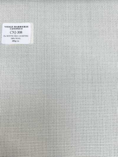 CNJ308 CANONICO Standard 21μ MONTECARLO para alfaiataria Hopsack marfim liso