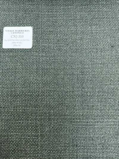 CNJ310 CANONICO Standard 21μ MONTECARLO Tecido para paletó Hopsack Verde liso