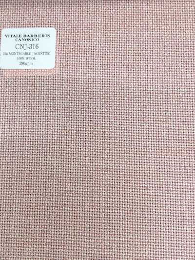 CNJ316 CANONICO Standard 21μ MONTECARLO para casacos Hopsack rosa liso