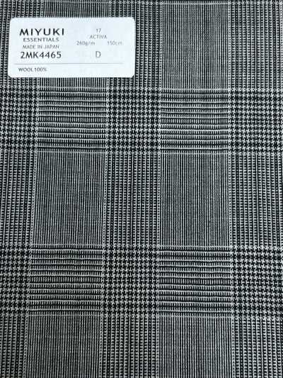 2MK4465 26SS MIYUKI Tecidos ESSENTIALS ACTIVA Xadrez cinza médio