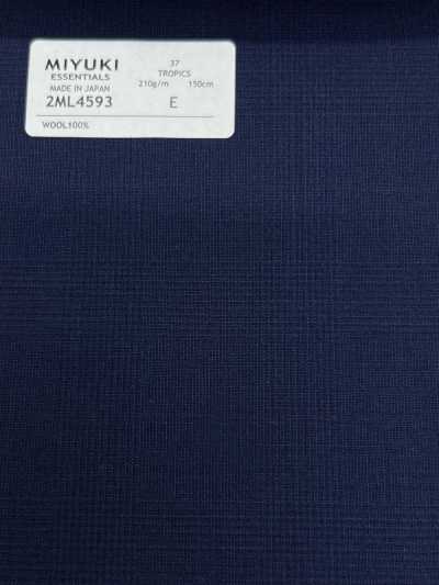 2ML4593 26SS MIYUKI Essenciais de Tecidos TROPICS Xadrez Azul-Marinho
