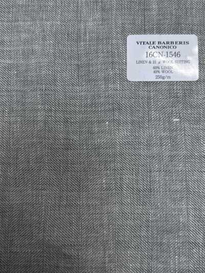 16CN1546 26SS VBC Vitale Barberis Canonico TECIDO PARA ALFAIATARIA EM LINHO E LÃ 21 μ
