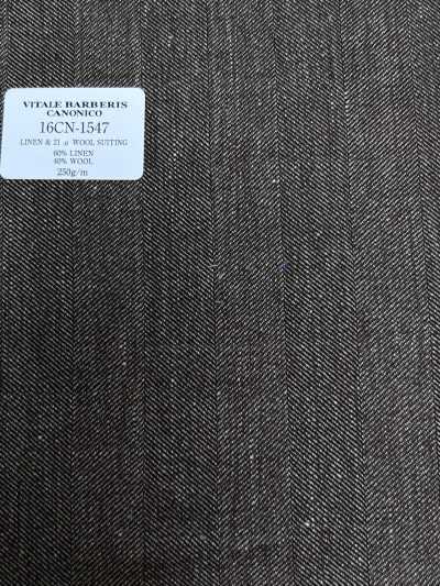 16CN1547 26SS VBC Vitale Barberis Canonico TECIDO PARA TERNO EM LINHO & LÃ 21 μ