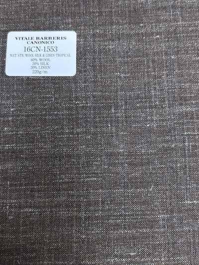16CN1553 26SS VBC Vitale Barberis Canonico SUPERSONIC NATURAL STRETCH LÃ SEDA & LINHO TROPICAL