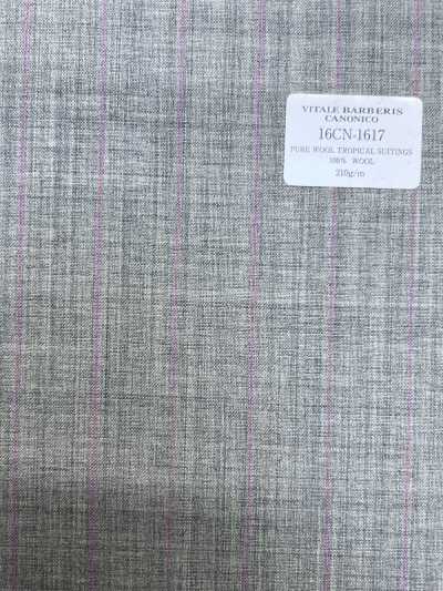 16CN1617 26SS VBC Vitale Barberis Canonico Tecido Tropical de Lã Pura para Alfaiataria