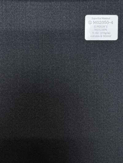 M02050-4 KUNISHIMA1850 Linha Exclusiva [Lã penteada superfina] Lisa cinza escuro