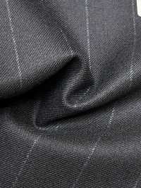 M02060-2 Linha Exclusiva KUNISHIMA1850 【Superfine Worsted】Listras Giz Azul Marinho[Têxtil] Kunishima Co., Ltda. Foto secundária