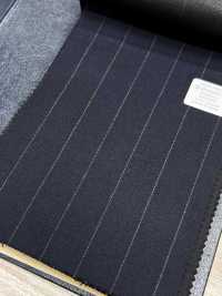 M02061-2 Linha Exclusiva KUNISHIMA1850 【Superfine Worsted】Listras Giz Azul Marinho[Têxtil] Kunishima Co., Ltda. Foto secundária