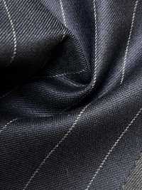 M02061-2 Linha Exclusiva KUNISHIMA1850 【Superfine Worsted】Listras Giz Azul Marinho[Têxtil] Kunishima Co., Ltda. Foto secundária