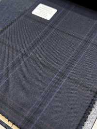 M02063-3 Linha Exclusiva KUNISHIMA1850 【Superfine Worsted】Xadrez Azul[Têxtil] Kunishima Co., Ltda. Foto secundária