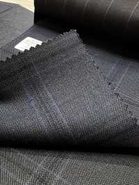 M02063-3 Linha Exclusiva KUNISHIMA1850 【Superfine Worsted】Xadrez Azul[Têxtil] Kunishima Co., Ltda. Foto secundária