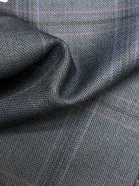 M02063-3 Linha Exclusiva KUNISHIMA1850 【Superfine Worsted】Xadrez Azul[Têxtil] Kunishima Co., Ltda. Foto secundária