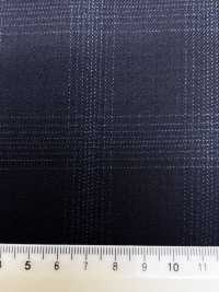 M02064-2 Linha Exclusiva KUNISHIMA1850 【Lã Super Fina】Xadrez Mesclado Azul Marinho[Têxtil] Kunishima Co., Ltda. Foto secundária