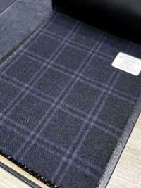 M02065-3 Linha Exclusiva KUNISHIMA1850 【Superfine Worsted】Xadrez Azul Mesclado[Têxtil] Kunishima Co., Ltda. Foto secundária