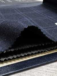 M02065-3 Linha Exclusiva KUNISHIMA1850 【Superfine Worsted】Xadrez Azul Mesclado[Têxtil] Kunishima Co., Ltda. Foto secundária