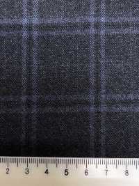 M02065-3 Linha Exclusiva KUNISHIMA1850 【Superfine Worsted】Xadrez Azul Mesclado[Têxtil] Kunishima Co., Ltda. Foto secundária