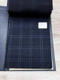 M02065-3 Linha Exclusiva KUNISHIMA1850 【Superfine Worsted】Xadrez Azul Mesclado[Têxtil] Kunishima Co., Ltda. Foto secundária