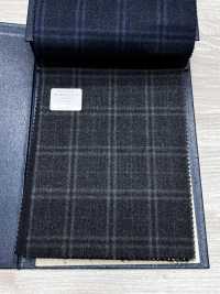 M02065-4 Linha Exclusiva KUNISHIMA1850 【Superfine Worsted】Xadrez Cinza Mesclado[Têxtil] Kunishima Co., Ltda. Foto secundária